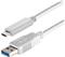 Transmedia USB type C plug - USB 3.1 type A plug, 1,0 m