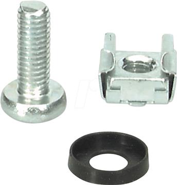 Vijak križni M6x15 mm, s podloškom i kaveznom maticom - 20 kom.