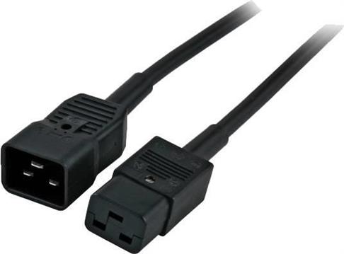 Kabel za napajanje, IEC320 C19 Ž -> C20 M 5,0m, crni