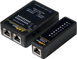 Uređaj za ispitivanje LAN/TEL/BNC kabela, kpl s torbicom, kabelima i adapterima