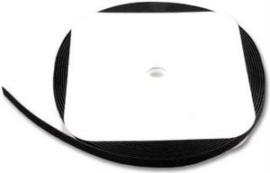 Vezica čičak (Velcro) 20 mm, na kolutu 25m, crna