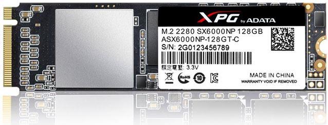 SSD Adata SX6000 128 GB, PCIe NVMe, M.2 80mm, ASX6000NP-128GT-C