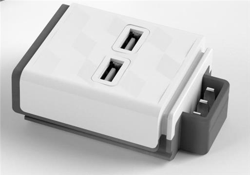 PowerCube dodatni modul 2xUSB priključnica, 2.4A 5VDC