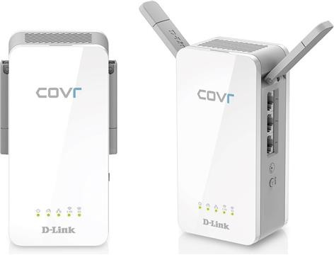 Wireless range extender D-Link COVR-P2502/E, do 866 Mbit/s, 802.11 b/n/g/ac, G-LAN, 2 antene, bežični