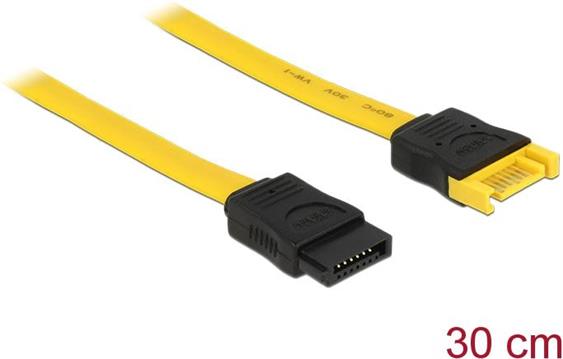 Kabel DELOCK, SATA 6 Gb/s (M) na SATA (Ž), 30cm