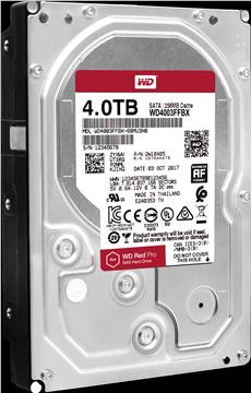 HDD Interni WD Red Pro™ 3.5" 4 TB, 7.200 rpm, WD4003FFBX