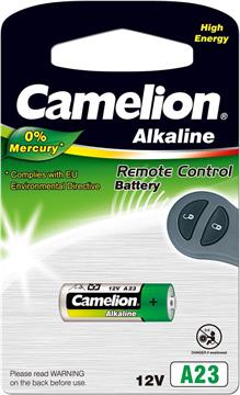 Baterija alkalna 12V A23, bez žive, 28,5x10,3 mm, Camelion