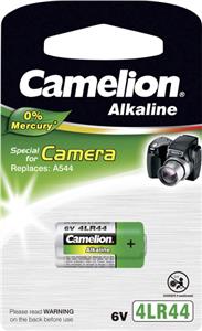 Baterija alkalna 6V 1/2 AA za foto, bez žive, 4LR44, Camelion