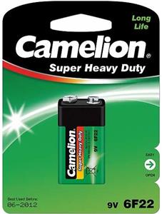 Baterija Zinc-Carbon 9,0V 6F22, Camelion GREEN blister