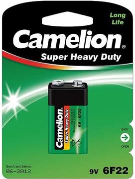 Baterija Zinc-Carbon 9,0V 6F22, Camelion GREEN blister