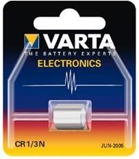 Baterija litijeva 3 V CR1/3 170mAh, 12x11mm, Varta