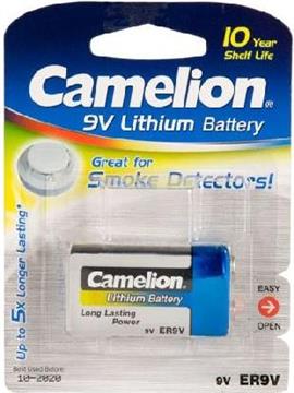 Baterija litijeva 9 V 1200 mAh, Li-MnO2 CR9V, Camelion