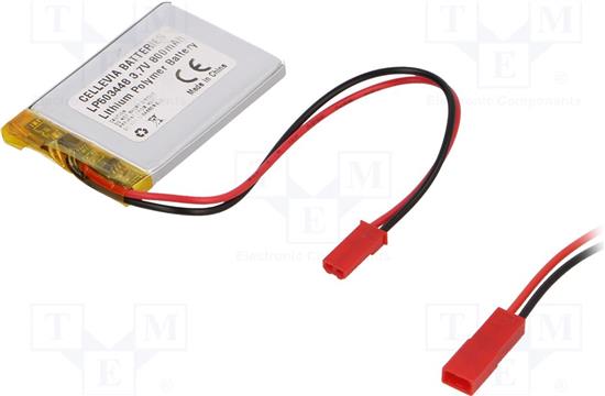 Baterija litijeva 3,7V Li-po 800 mAh, LP503448