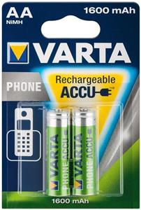 Baterija NI-MH 1,2V 1.6 Ah AA phone, 2 komada, Varta 58399