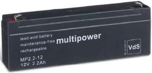Baterija akumulatorska 12V 2,2 Ah 178x34x60 mm, Multipower