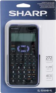 Kalkulator tehnički 10+2mjesta 272 funkcije Sharp EL-531XHBVL ljubičasti