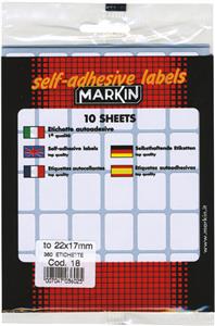 Etikete slep 22x17mm pk10L Markin 10018 blister