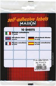 Etikete slep 28x19mm pk10L Markin 10023 blister