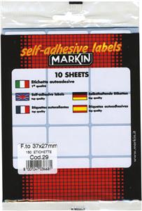 Etikete slep 37x27mm pk10L Markin 10029 blister