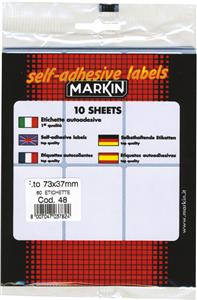 Etikete slep 73x37mm pk10L Markin 10048 blister