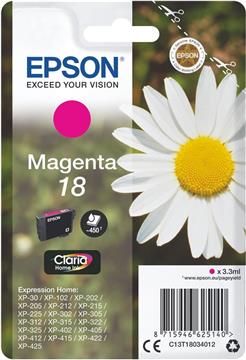 Tinta Epson 18 XP-202;205;305;405 magenta