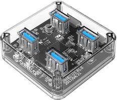 Orico 4-portni USB3.0 hub, prozirni (ORICO MH4U-U3-03-CR)