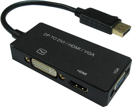 Roline VALUE adapter DisplayPort - VGA/DVI/HDMI, v1.2, Active