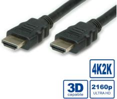 HDMI Ultra HD kabel sa mrežom, M/M, crni, 5.0m