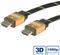 Roline GOLD HDMI kabel sa mrežom, HDMI M - HDMI M, 1.0m 
