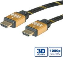 Roline GOLD HDMI kabel sa mrežom, HDMI M - HDMI M, 3.0m 
