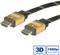 Roline GOLD HDMI kabel sa mrežom, HDMI M - HDMI M, 3.0m 