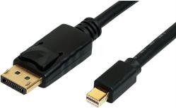 Roline mini DisplayPort kabel, mDP-DP M/M, v1.3/1.4, 1.0m