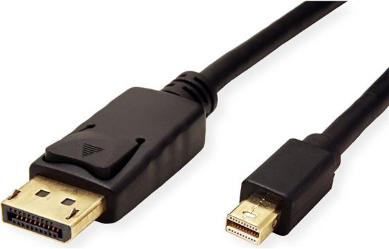 Roline mini DisplayPort kabel, mDP-DP M/M, v1.3/1.4, 2.0m