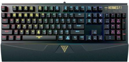 Tipkovnica GAMDIAS HERMES P1 RGB, mehanička, GAMING, ENG, USB, crna