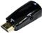 Adapter Gembird HDMI to VGA and audio adapter, single port, black