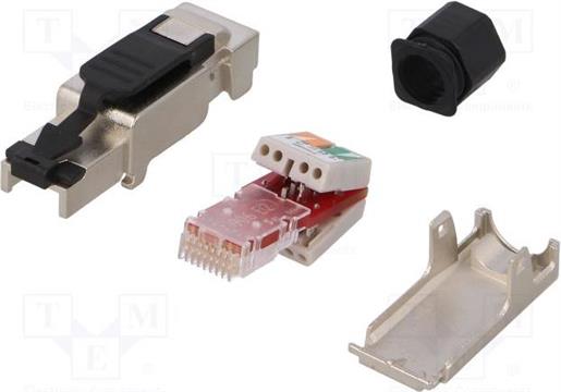 Modularni utikač RJ45 (8P8C) Cat.6A, oklopljeni, za kabel AWG 23-26, toolless, IP20, MP0040