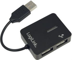 USB 2.0 Hub 4 Port, crni, Smile