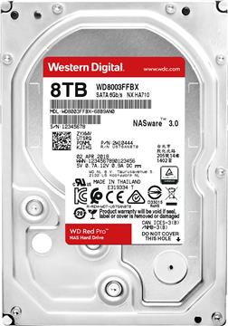 HDD Interni WD Red Pro™ 3.5" 8 TB, 7.200 rpm, WD8003FFBX