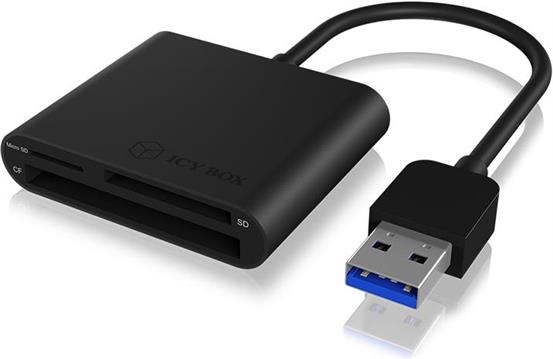 Čitač memorijskih kartica ICY BOX IB-CR301-U3, multi card reader / writer, USB 3.0, docking station