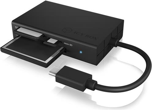 Čitač memorijskih kartica ICY BOX IB-CR401-C3, multi card reader / writer, USB-C, docking station