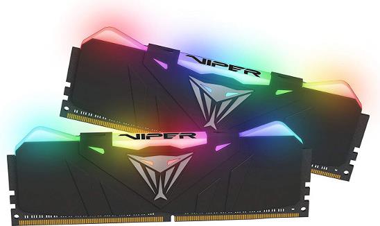 Memorija Patriot Viper RGB LED, 16 GB Kit (2x8GB) 3000Mhz, black, PVR416G300C5K