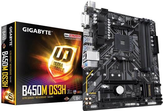 Matična ploča Gigabyte B450M DS3H, sAM4, mATX