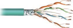 Transmedia FTP-Cable, Stranded Wire, CAT5e. green, on spool, 100 m