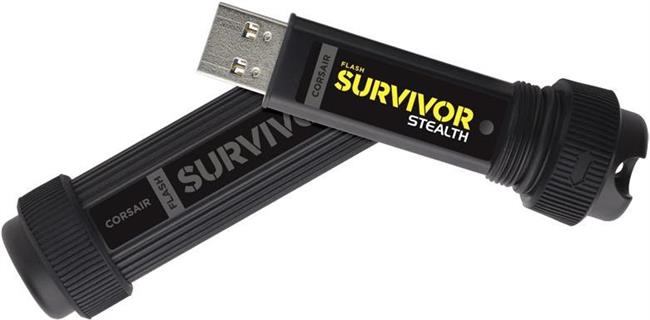 CORSAIR Flash Survivor Stealth USB 3.0 128GB, Military-Style Design, Plug and Play