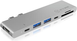 Docking station ICY BOX IB-DK4037-2C, 2x USB 3.0, 1x USB-C, 1x Thunderbolt 3, HDMI, za notebook