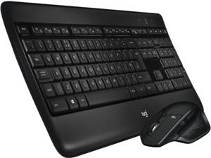 Tipkovnica + miš Logitech MX900 Performance Combo, bežična, crna, USB