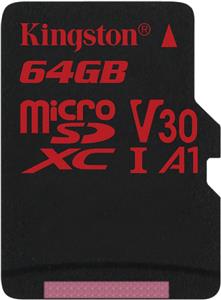 Memorijska kartica Kingston 64GB microSDHC Canvas React 100/80 U3 UHS-I V30 A1 Single Pack bez adaptera