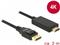 Kabel DELOCK, DisplayPort 1.2 (M) na HDMI A (M), High Speed, 2m