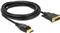 Kabel DELOCK, DisplayPort 1.2 (M) na DVI 24+1 (M), 3m