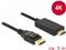 Kabel DELOCK, DisplayPort 1.2 (M) na HDMI A (M), High Speed 